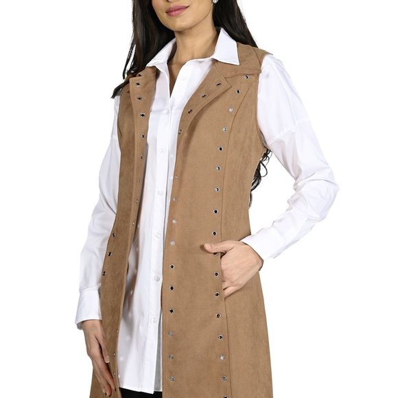 Frank Lyman Camel Vest NWT - Picture 3 of 3
